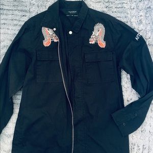 Men’s Black Pacsun Zip-up Jacket/long sleeve M